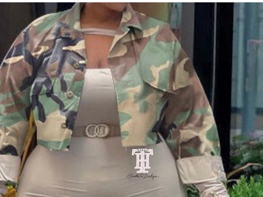Camo Cardigan Jackets